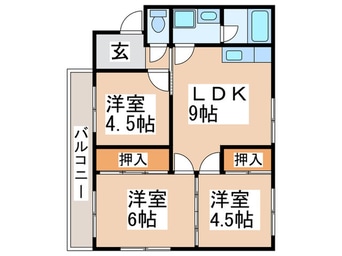 間取図 ベルベ田中