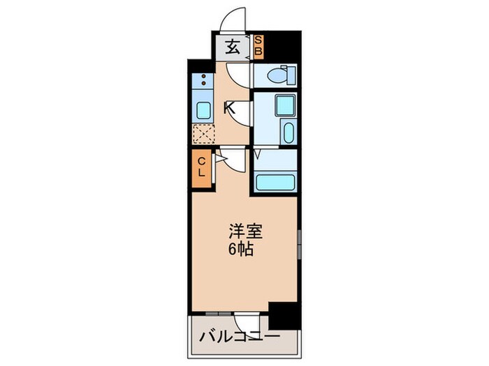 間取り図 ｴｽﾘｰﾄﾞﾚｼﾞﾃﾞﾝｽ神戸兵庫駅前