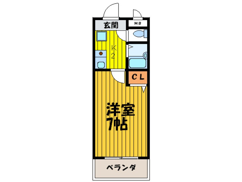 間取図 ペニ－レインＡ棟