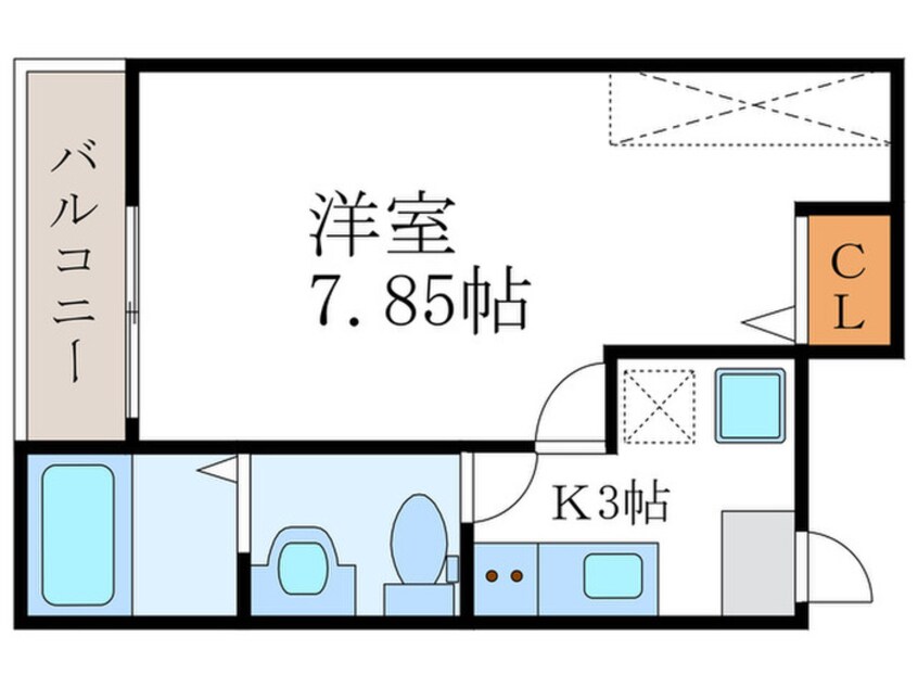 間取図 サントス堀川紫明