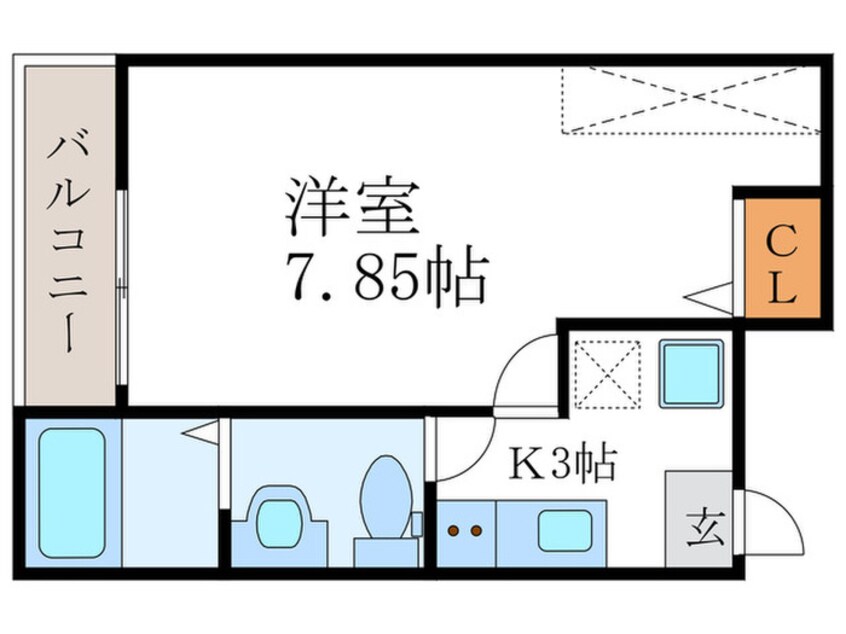 間取図 サントス堀川紫明