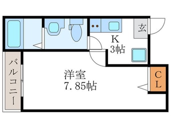 間取図 サントス堀川紫明