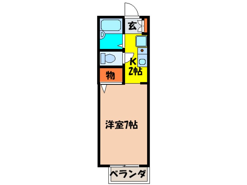 間取図 プリマベ－ラ