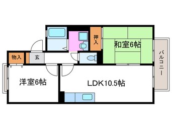 間取図 パ－クサイド桂川Ａ棟