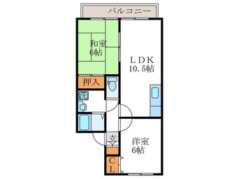 間取図 パ－クサイド桂川Ａ棟