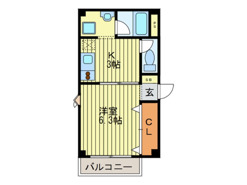 間取図 ロ－タリ－マンション鴻池倶楽部