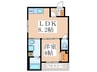 Lien小路東Ⅰ 1LDKの間取り