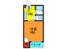 グランビア 1Kの間取り