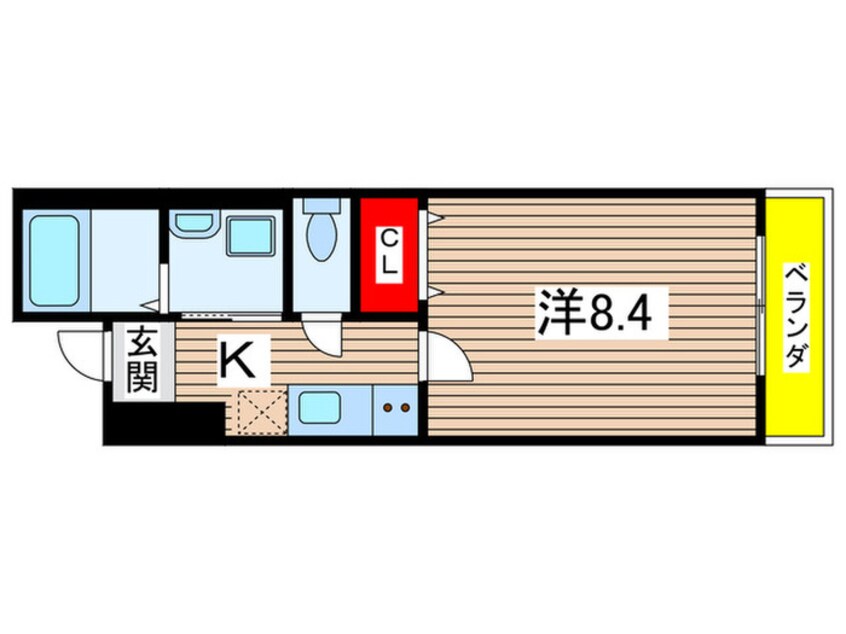 間取図 ﾌｼﾞﾊﾟﾚｽ立花町二丁目Ⅱ番館