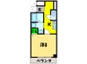 鳳ＴＫハイツ２号館 1Kの間取り
