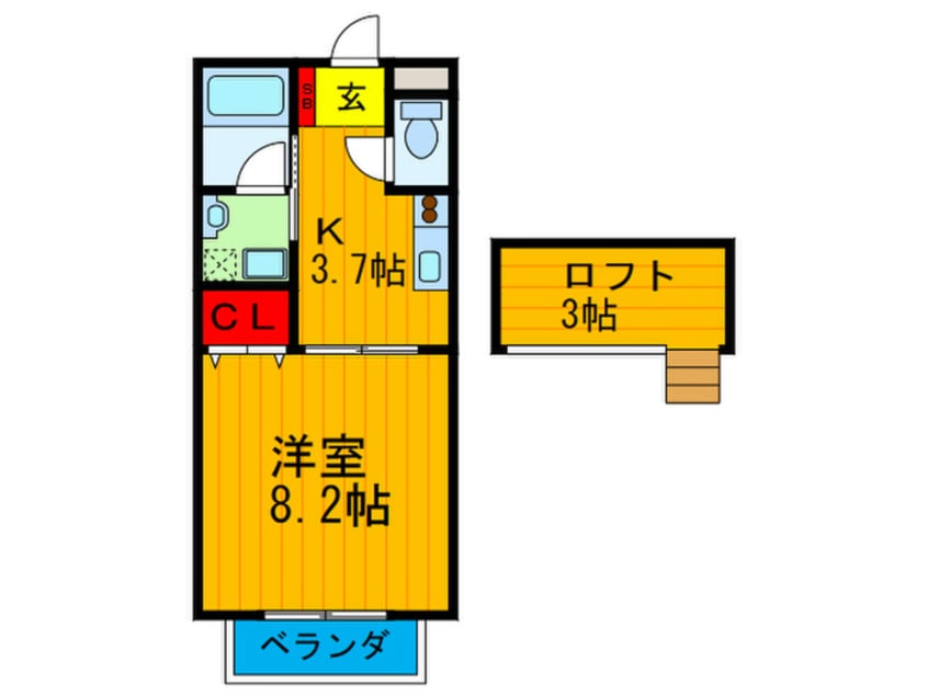 間取図 ドゥ－エ北山