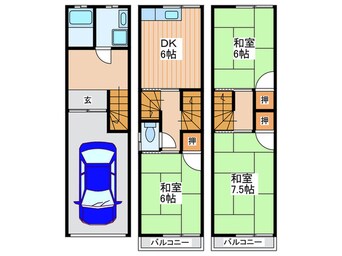 間取図 大池町貸家