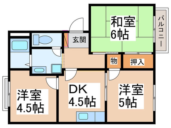 間取り図 メイト北花田2号館