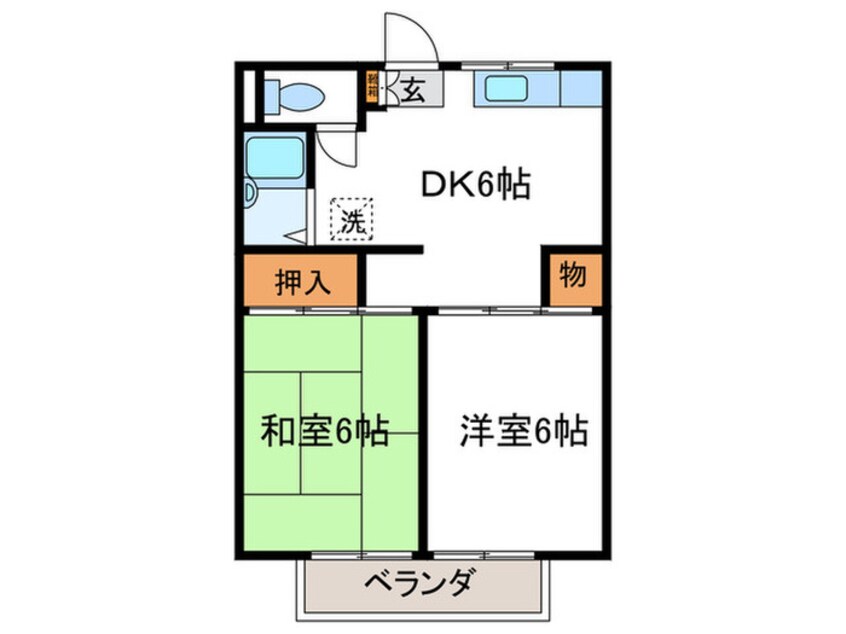 間取図 ハイツ保原