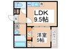 フジパレス瓜生堂Ⅰ番館 1LDKの間取り