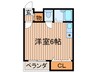 ｺｰﾎﾟﾗｽ常陽 1Rの間取り