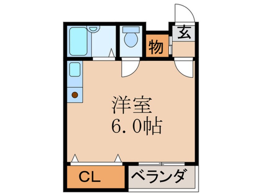 間取図 ｺｰﾎﾟﾗｽ常陽