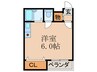 ｺｰﾎﾟﾗｽ常陽 1Rの間取り