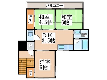 間取図 野中ハイツB棟