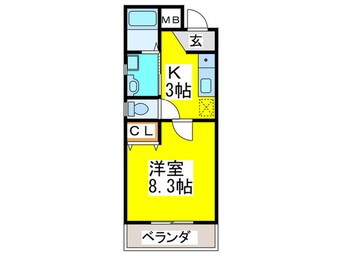 間取図 クローバーハイツ鷹合