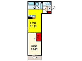 間取図 ボースウィングス竹渕東