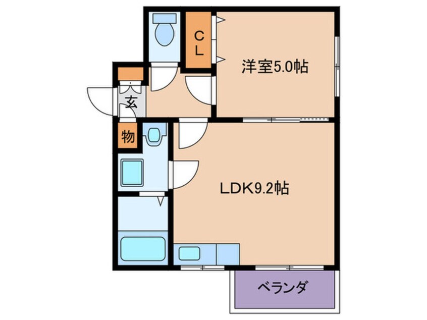 間取図 シャンブル淀