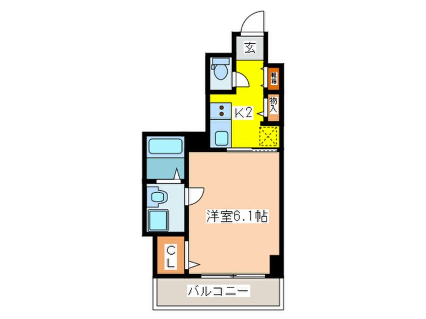 間取図 S-RESIDENCE南堀江