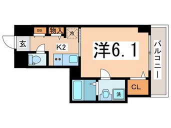 間取図 S-RESIDENCE南堀江