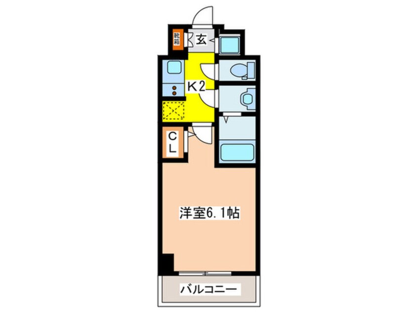 間取図 S-RESIDENCE南堀江