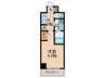 S-RESIDENCE南堀江 1Kの間取り
