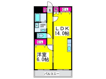 間取図 シャルム香ヶ丘