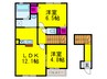 フォーチュン和泉 2LDKの間取り