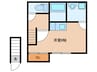 メビウス天下茶屋レジデンスⅡ 1Rの間取り