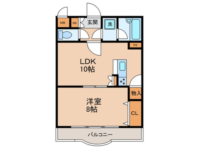 間取図 メゾン・ド・パイユ(407)