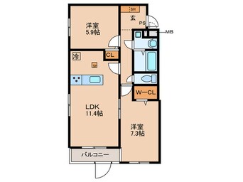 間取図 仮）井村様マンション