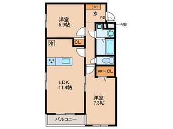 間取図 仮）井村様マンション