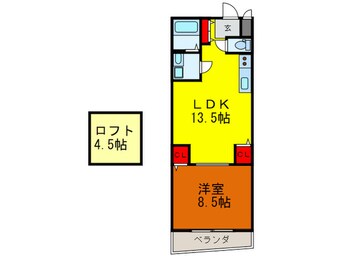 間取図 ＡＲＲＯＮＤＩＲ新深江