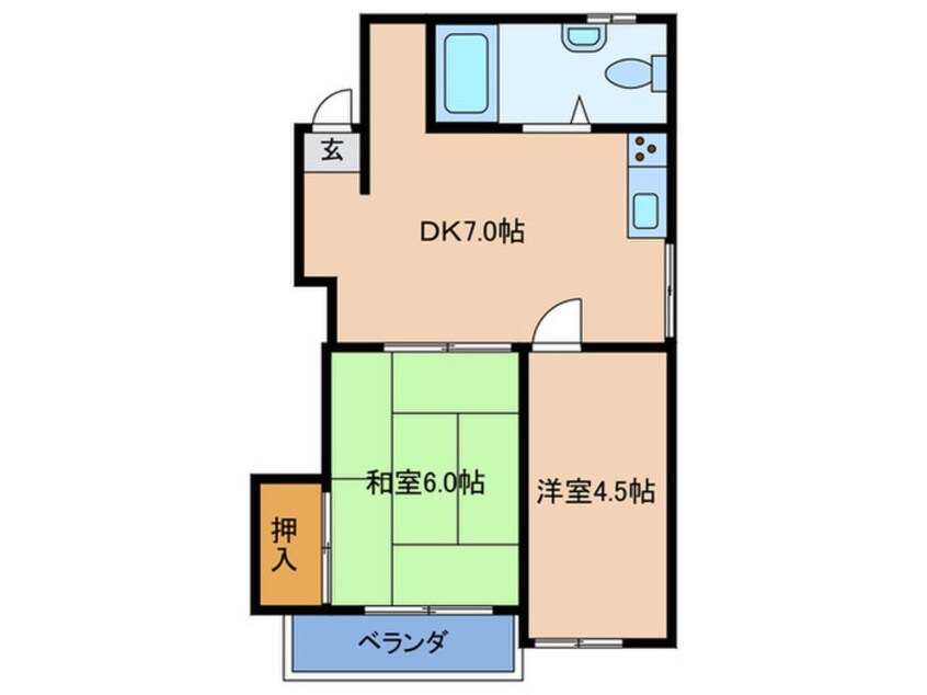 間取図 第１カワイハイツ