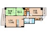 フォルム四条堀川(401) 3LDKの間取り