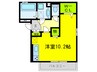 まほろば 1Rの間取り