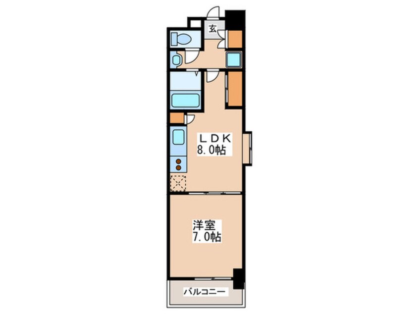 間取図 コンソラーレ難波