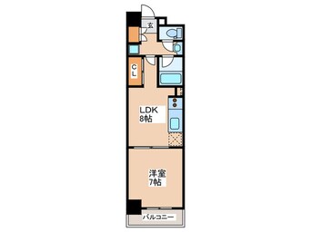 間取図 コンソラーレ難波