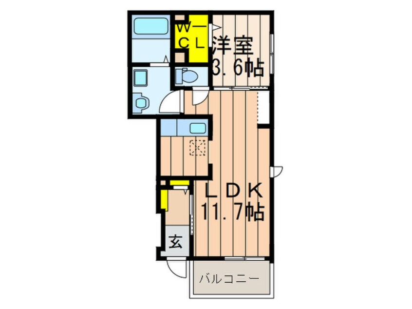 間取図 グリーンロード楠葉Ⅰ