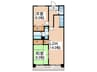 ハイデ上町 2LDKの間取り