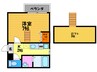 ハイム中大路Ⅱ 1Kの間取り