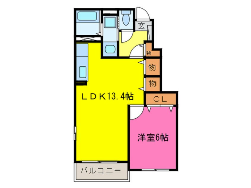 間取図 スパ－ブレジデンスＢ