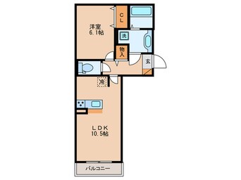 間取図 メゾンヴィラ栗東