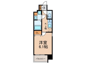 間取図 ﾚｼﾞｭｰﾙｱｯｼｭ天王寺ｸﾚｱ(709)