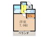 カサデグラナダ 1Kの間取り
