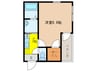 フジパレス鶴見Ⅱ番館 1Kの間取り